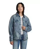 Kurtki damskie - G-STAR RAW Damska kurtka oversize Western Jacket, niebieska (Sun Faded air Force Blue B988-C947), XS - miniaturka - grafika 1