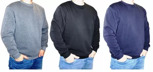 Bluza Męska Klasyczna Czarna Szara Granatowa 4xl - Bluzy męskie - miniaturka - grafika 1