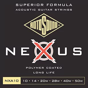 Rotosound Roto NXA10 6 strun akust [10-50] brąz fosforowy - Inne akcesoria muzyczne - miniaturka - grafika 1