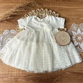 Body dla niemowląt - MAMATTI sukienko body kr.rękaw TIUL r.80 SB12001 - miniaturka - grafika 1