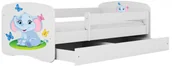 Łóżka dla dzieci i młodzieży - Łóżko dla dziecka z barierką mix 80x160 A1-Z61 - miniaturka - grafika 1