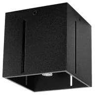 Lampy sufitowe - Czarny minimalistyczny plafon kwadrat - EX511 A1-L93 - miniaturka - grafika 1