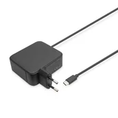 Ładowarki do telefonów - Ładowarka sieciowa DIGITUS zasilacz 1x USB-C PD 3.0 max. 100W GaN zintegrowany kabel 1,2m czarna - miniaturka - grafika 1