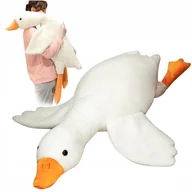 Maskotki i pluszaki - MASKOTKA PODUSZKA PLUSZAK GĘŚ PLUSZOWA XXXL 130CM PRZYTULANKA ZABAWKA - miniaturka - grafika 1