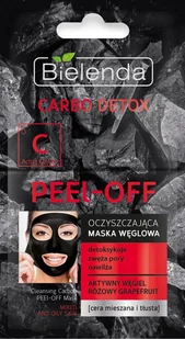 Bielenda CARBO DETOX Oczyszczająca maska węglowa PEEL-OFF 2 x 6 g - Maseczki do twarzy - miniaturka - grafika 2