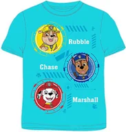 Koszulki dla dziewczynek - Dziecięcy t-shirt koszulka na krótki rękaw Psi Patrol Niebieska - miniaturka - grafika 1