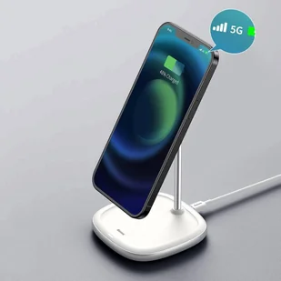 Baseus magnetyczna bezprzewodowa indukcyjna ładowarka Qi 15 W uchwyt na telefon podstawka (kompatybilna z MagSafe do iPhone) biały (WXSW-02) - Ładowarki do telefonów - miniaturka - grafika 20