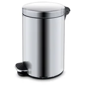 Kosze na śmieci - ALDA Kosz na pedał 20l, płynne zamykanie, nierdzewny matowy 384085 - miniaturka - grafika 1