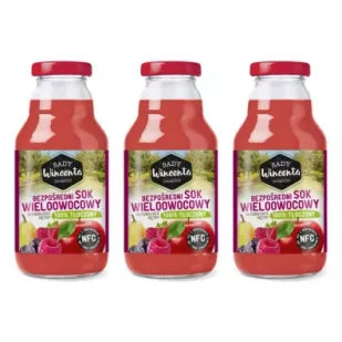 Sady Wincenta Sok 100% wieloowocowy naturalnie mętny tłoczony NFC Zestaw 3 x 330 ml - Soki i napoje niegazowane - miniaturka - grafika 1