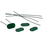 Akcesoria do ogrodzeń - Zestaw mocujący do płotu osłaniającego 26 szt. zielony Naterial - miniaturka - grafika 1