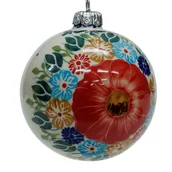 Bombki - Ceramiczna bombka duża Ceramika Bolesławiec - miniaturka - grafika 1