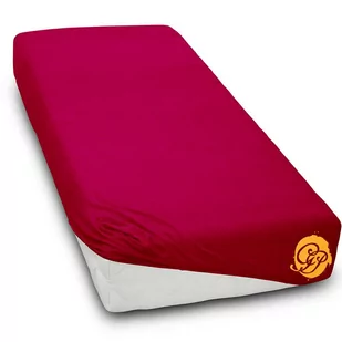 Prześcieradło Bawełniane Jersey 120X200Cm Bordo - Prześcieradła - miniaturka - grafika 1