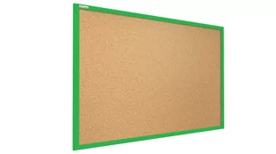 Tablica korkowa, zielona, 90x60 cm - Tablice i flipcharty Tablica korkowa, zielona, 90x60 cm - Tablice i flipcharty - miniaturka - grafika 1