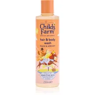 Kremy dla dzieci - Childs Farm Hair & Body Wash emulsja do mycia ciała i włosów dla dzieci Peach & Apricot 250 ml - miniaturka - grafika 1