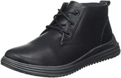 Trampki męskie - Skechers 204670 Blk, Trampki męskie, Czarna skóra, 39.5 EU - miniaturka - grafika 1