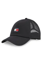 Czapki męskie - Tommy Jeans Czapka z daszkiem Tjm Heritage Trucker Cap AM0AM13287 Czarny - miniaturka - grafika 1