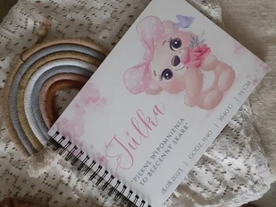 METRYCZKA URODZENIA album personalizowany prezent - Pamiątka Chrztu Świętego - miniaturka - grafika 1