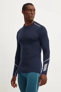 Helly Hansen longsleeve funkcyjny wełniany kolor granatowy - Bielizna sportowa męska - miniaturka - grafika 1