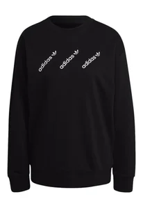 Bluza damska Adidas Crew czarna bawełniana-M - Bluzy damskie - miniaturka - grafika 1
