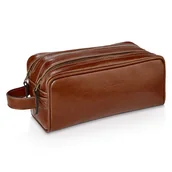 Kosmetyczki, organizery i kuferki - Betlewski, Skórzana kosmetyczka podróżna pojemna - miniaturka - grafika 1