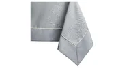 Obrusy i serwetki - Obrus Gaia Szary Tłoczony Roślinny 130x180 AmeliaHome - TCLOTH/AH/GAIA/BRD/PPG/LIGHTGREY/130X180 - miniaturka - grafika 1