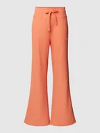Spodnie sportowe damskie - Spodnie dresowe z wyhaftowanym logo model ‘NB ATHLETICS TRACK PANT’ - miniaturka - grafika 1