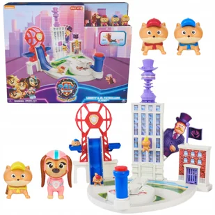 Psi Patrol Liberty - Wyrzutnia Obrotowa Baza Piesków - Miasto + 4 Figurki - Figurki dla dzieci - miniaturka - grafika 1