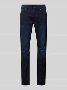 Jeansy o kroju slim fit z 5 kieszeniami - Spodnie męskie - miniaturka - grafika 1