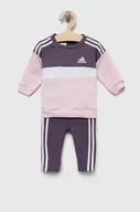 Komplety dla niemowląt - adidas dres niemowlęcy kolor różowy - miniaturka - grafika 1