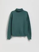 Bluzy dla chłopców - Reserved - Klasyczny golf - zielony - miniaturka - grafika 1