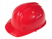 Odzież robocza - Kask Ochronny Czerwony Atestowany - miniaturka - grafika 1