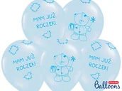 Baby shower i roczek - Strong Balloons Balony 14", "Mam już roczek", STRONG, Baby Blue, 50 szt SB14P-221-011 - miniaturka - grafika 1