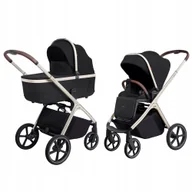 Wózki dziecięce - Wózek dziecięcy 2w1 CARRELLO Vector CRL-6550 Pearl Black - miniaturka - grafika 1