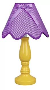 Candellux Lampka stołowa nocna ceramiczna żółto-fioletowa 60W E27 Lola 41-84378 41-84378 - Lampy stojące - miniaturka - grafika 1