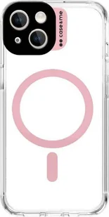 Etui na telefon komórkowy SBS Case & Me do iPhone 15, 6,1 cala, różowe/przezroczyste - Etui i futerały do telefonów - miniaturka - grafika 1