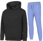 Dresy męskie - 4F OCIEPLANY DZIEWCZÄCY DRES KOMPLET BLUZA SPODNIE / rozm 164 - miniaturka - grafika 1