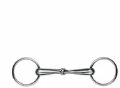 Akcesoria jeździeckie - FEELING Wędzidło zwykłe puste pojedynczo łamane SATIN - miniaturka - grafika 1