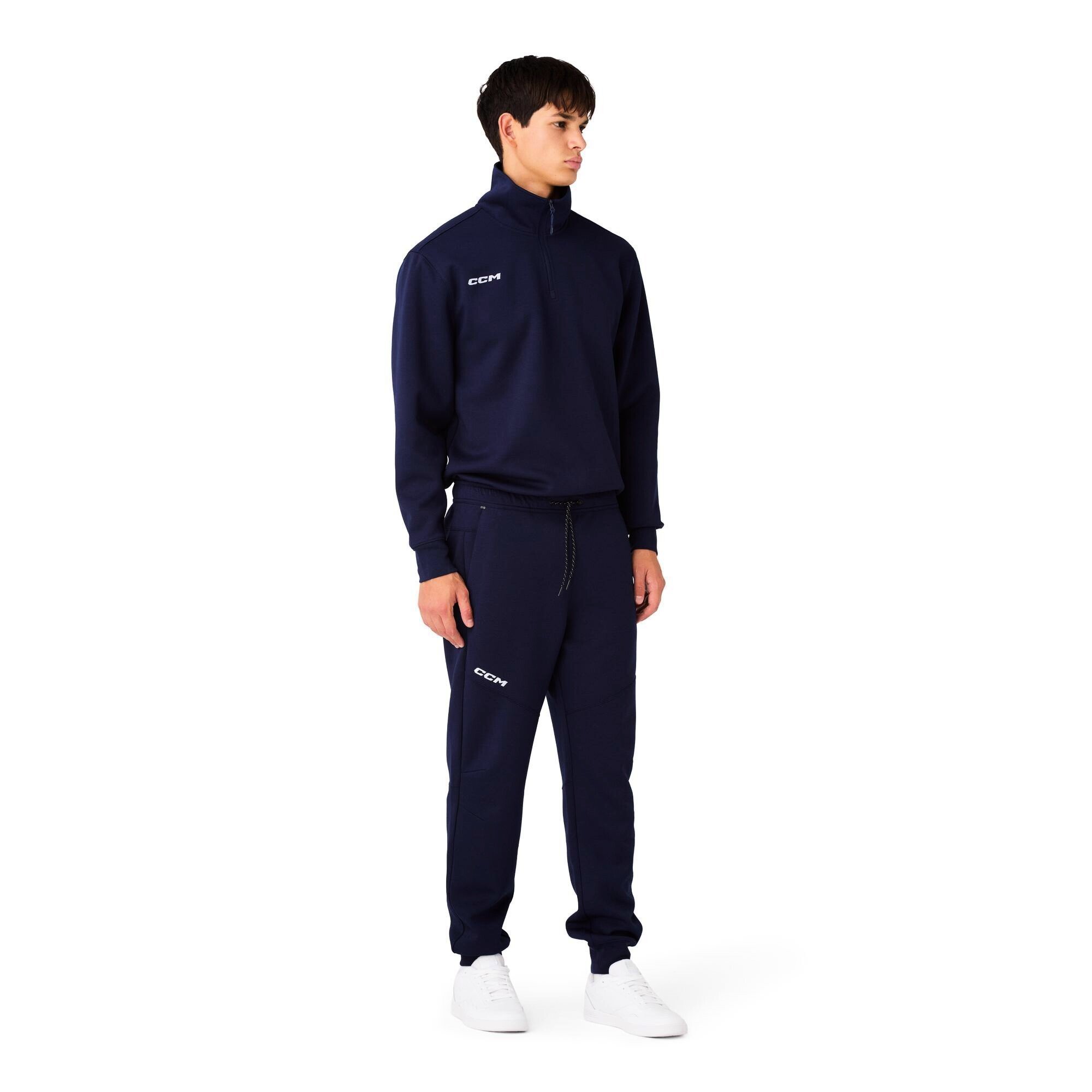 Spodnie męskie CCM Team Locker Room Cuffed Joggers Navy L