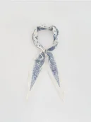 Czapki damskie - Reserved - Wzorzysta apaszka - złamana biel - miniaturka - grafika 1