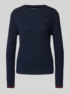 Sweter o kroju regular fit z czystej bawełny - Swetry damskie - miniaturka - grafika 1