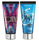 Balsamy i kremy do opalania - SOLEO CITY 150ml BRONZER Z PRZYSPIESZACZEM OPALANIA + BALSAM PO OPALANIU 150ml - miniaturka - grafika 1
