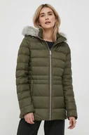 Kurtki damskie - Tommy Hilfiger kurtka puchowa damska kolor zielony zimowa - miniaturka - grafika 1