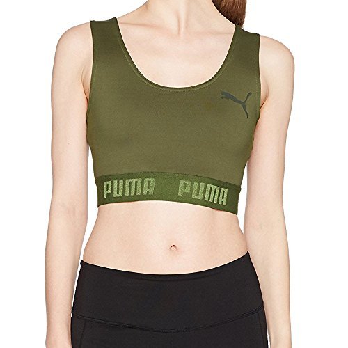 Puma damski Active ess banded W crop top, kobiety, ACTIVE ESS Banded Crop Top W, oliwkowa noc, XL
