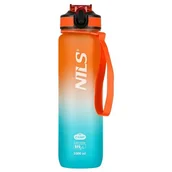 Shakery i bidony sportowe - BUTELKA POMARAŃCZOWO-NIEBIESKA TRITANOWA NCD68  NILS CAMP - miniaturka - grafika 1