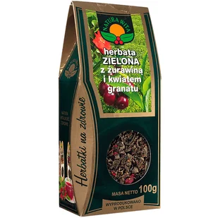 Natura Wita Herbata Zielona z Żurawiną 100 g - Herbata - miniaturka - grafika 2