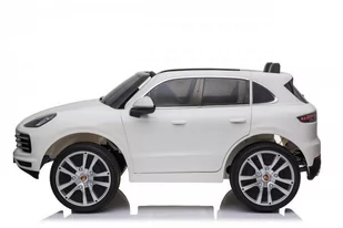 Pojazd Porsche Cayenne S Lakierowany Biały - Pojazdy elektryczne dla dzieci - miniaturka - grafika 3