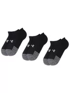 Skarpetki męskie - Under Armour Zestaw 3 par niskich skarpet unisex Heatgear No Show Sock 1346755-001 Czarny - miniaturka - grafika 1