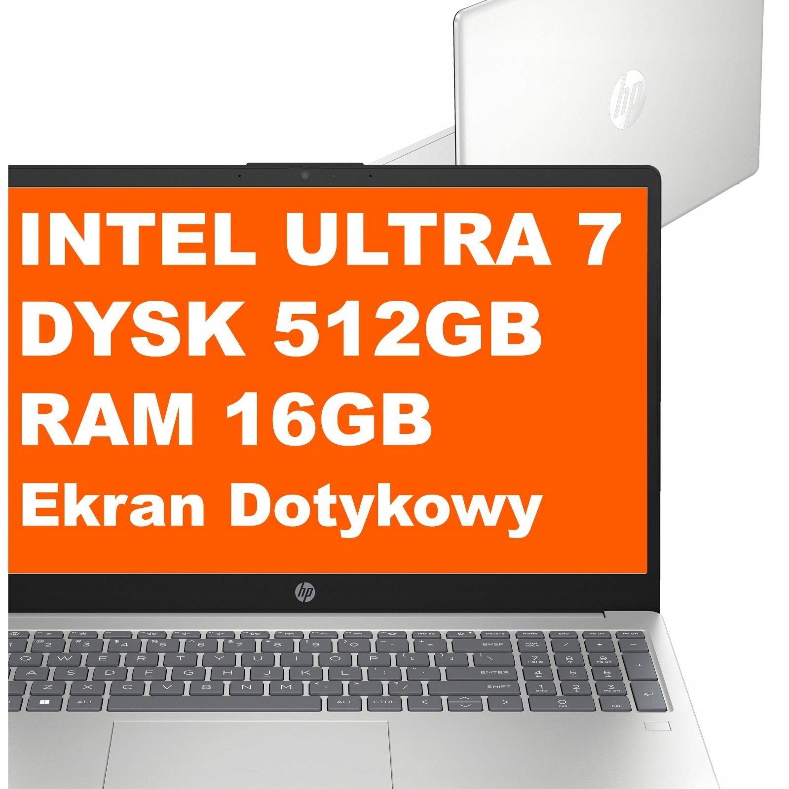 HP 15-fd1447nr / 9X5S7UA / Ultra 7 / 16GB / 512GB / Intel Arc / FullHD / Dotyk / Win 11 / Srebrny