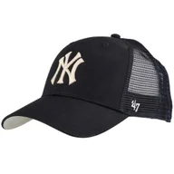 Czapki i chusty sportowe męskie - 47 Brand MLB New York Yankees Branson Cap B-BRANS17CTP-NYG, Kobieta/Mężczyzna, Czapka z daszkiem, Granatowy - miniaturka - grafika 1