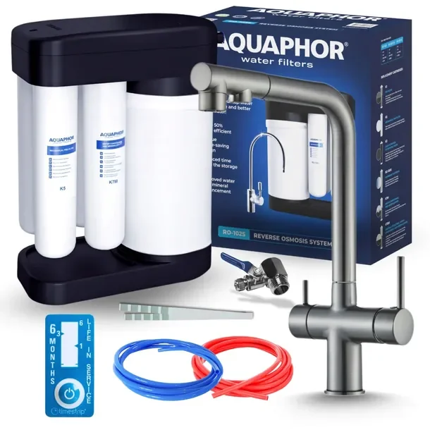 Uzdatniacz Wody Pod Zlew Aquaphor I Bateria 3 Drożna Stojąca Kuchenna Pzh